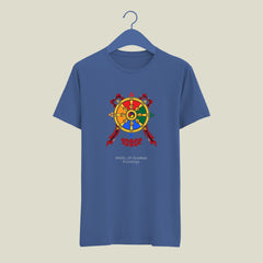 Wheel of Dharma Knowledge Printed Designed Tshirt | Indian Culture Hardcore Fan Tshirt