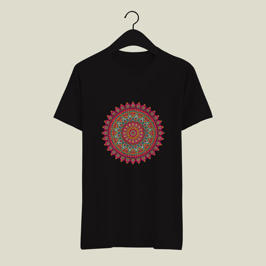 Beautiful Patchwork Design Tshirt | Traditional, Indian & Bharat World Specialist Designed Tshirt