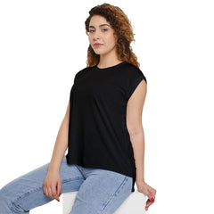 Women’s Flowy Rolled Cuffs Top