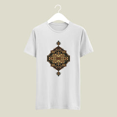 Beautiful Patch Design Printed Tshirt | Traditional Patch Work Printed Tshirt