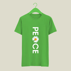 Women Summer Cotton T-shirts | PEACE Printed Design | Casual, College, Cotton T-shirts