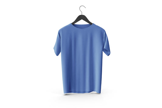 Summer Comfort  CornflowerBlue Color  Plain T-Shirts |Casual Comfort, Cool Cotton Vibes, T-Shirts collection