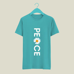 Women Summer Cotton T-shirts | PEACE Printed Design | Casual, College, Cotton T-shirts