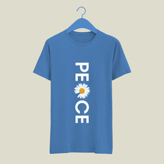 Women Summer Cotton T-shirts | PEACE Printed Design | Casual, College, Cotton T-shirts