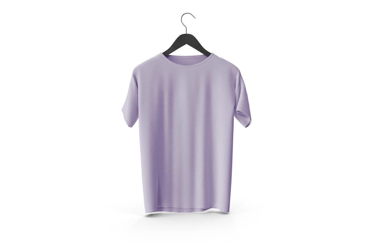 Summer Comfort  Lavender Color Plain T-Shirts |Casual Comfort, Cool Cotton Vibes, T-Shirts collection