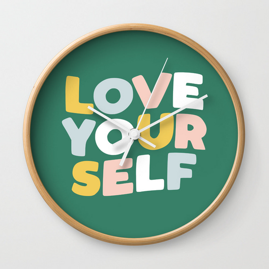 Love Yourself Wall Clock