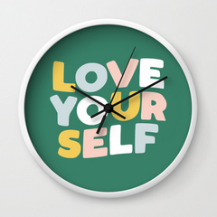 Love Yourself Wall Clock