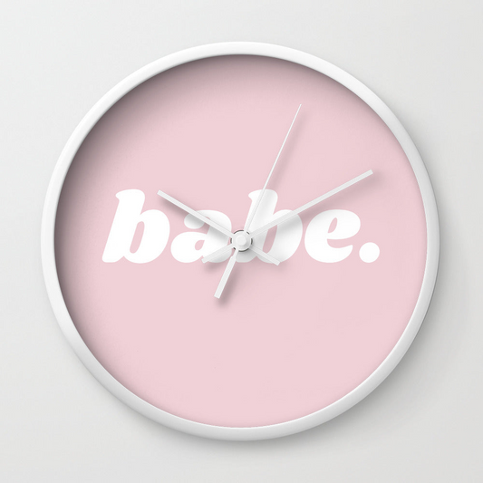 Babe Wall Clock