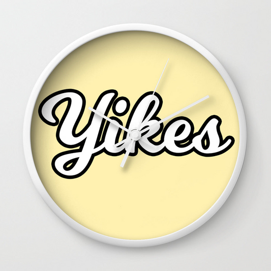 Yikes Ii Wall Clock