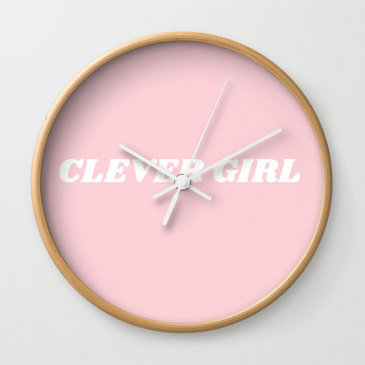 Clever Girl Wall Clock