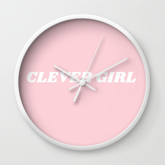 Clever Girl Wall Clock