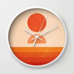 Sun Waves Wall Clock