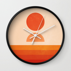 Sun Waves Wall Clock