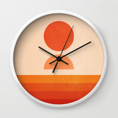 Sun Waves Wall Clock