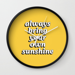 Bring Sunshine Wall Clock