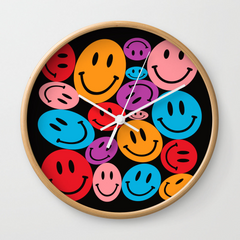 Warped Happiness Wall Clock