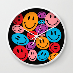 Warped Happiness Wall Clock