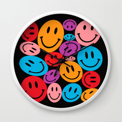 Warped Happiness Wall Clock