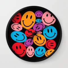 Warped Happiness Wall Clock