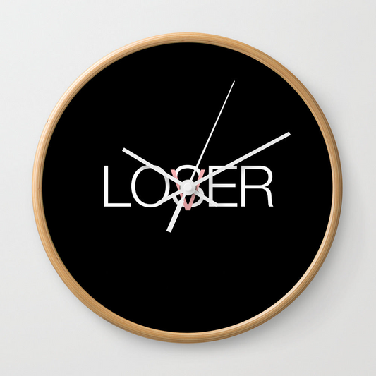 Lover Loser Wall Clock