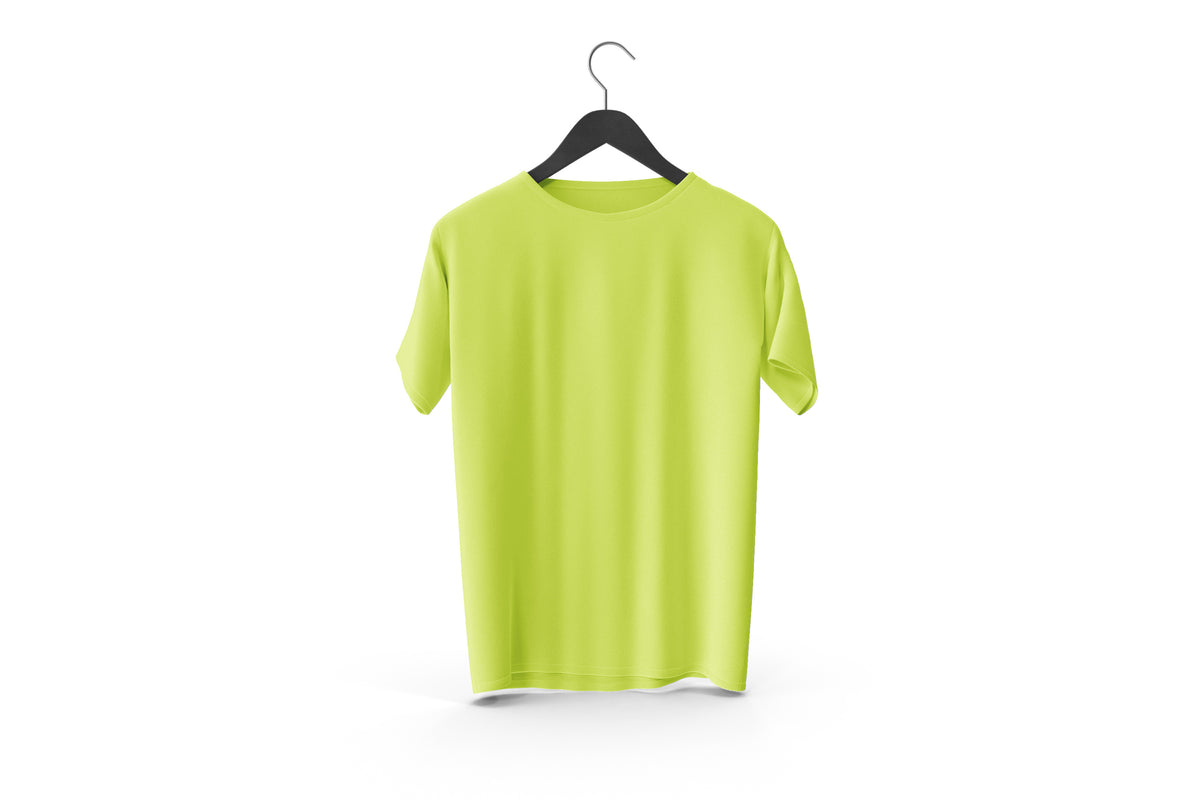 Summer Comfort  GreenYellow Color Plain T-Shirts |Casual Comfort, Cool Cotton Vibes, T-Shirts collection