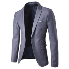 Hot Sale 2pcs/set Plus Size 3xl Men Solid Color Long Sleeve Lapel Slim