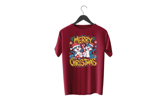 Santa & Stag  Christmas T-shirts Printed Christmas Design || Ultimate Christmas T-shirts