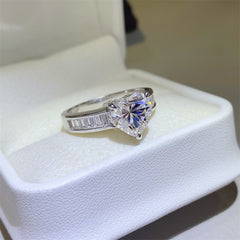 3 Carat Moissanite 925 Sterling Silver Ring