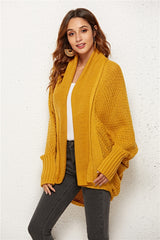 Open Front Batwing Sleeve Cardigan