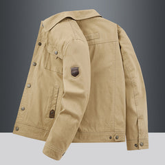 Men's Outdoor Jacket Short Coat With Multiple Pockets