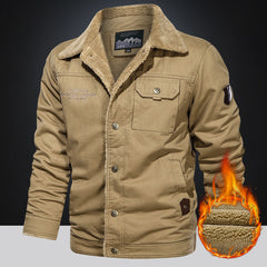 Men's Outdoor Jacket Short Coat With Multiple Pockets