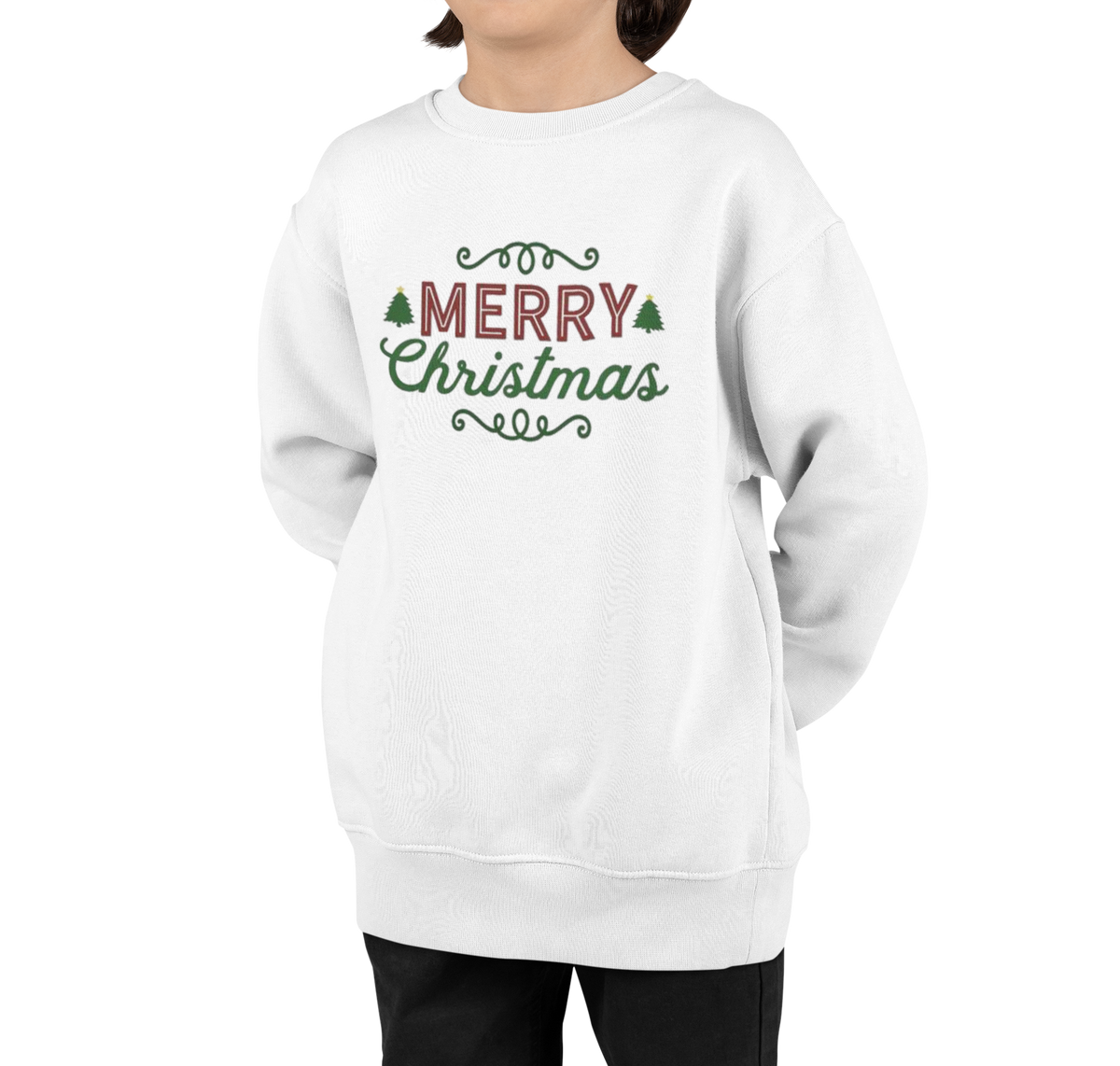 Merry and Bright Printed Christmas design  Sweater  || Women Girls Cute The Christmas Christmas Sweater Joy