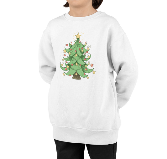 Jingle & Mingle in Christmas Tree Sweaters Printed Christmas design  Sweater  || Women Girls Cute The Christmas Sweater Joy