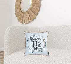 Set of 4 18inches Thanksgiving Quote Throw Pillow Cover in Multicolor