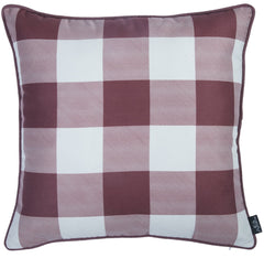 Set of 4 18inches Thanksgiving Gingham Throw Pillow Cover in