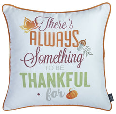 Set of 4 18inches Thanksgiving Gingham Throw Pillow Cover in