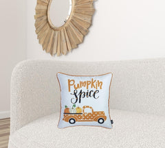 Set of 2 18inches Thanksgiving Pumpkin Spice Throw Pillow Cover in