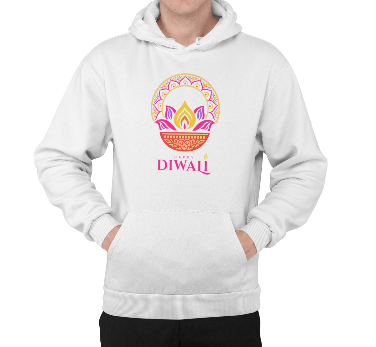 Diwali Threads Men's Hoodies Infused with Tradition || Festive Fusion Diwali Inspired Men's Hoodies