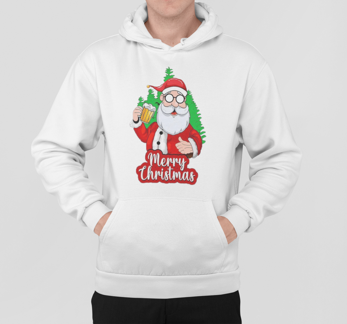 Merry & Bright Hoodie || Christmas  Hoodies Designs || Casual Comfort, Cool Cotton Vibes, Christmas hoodies