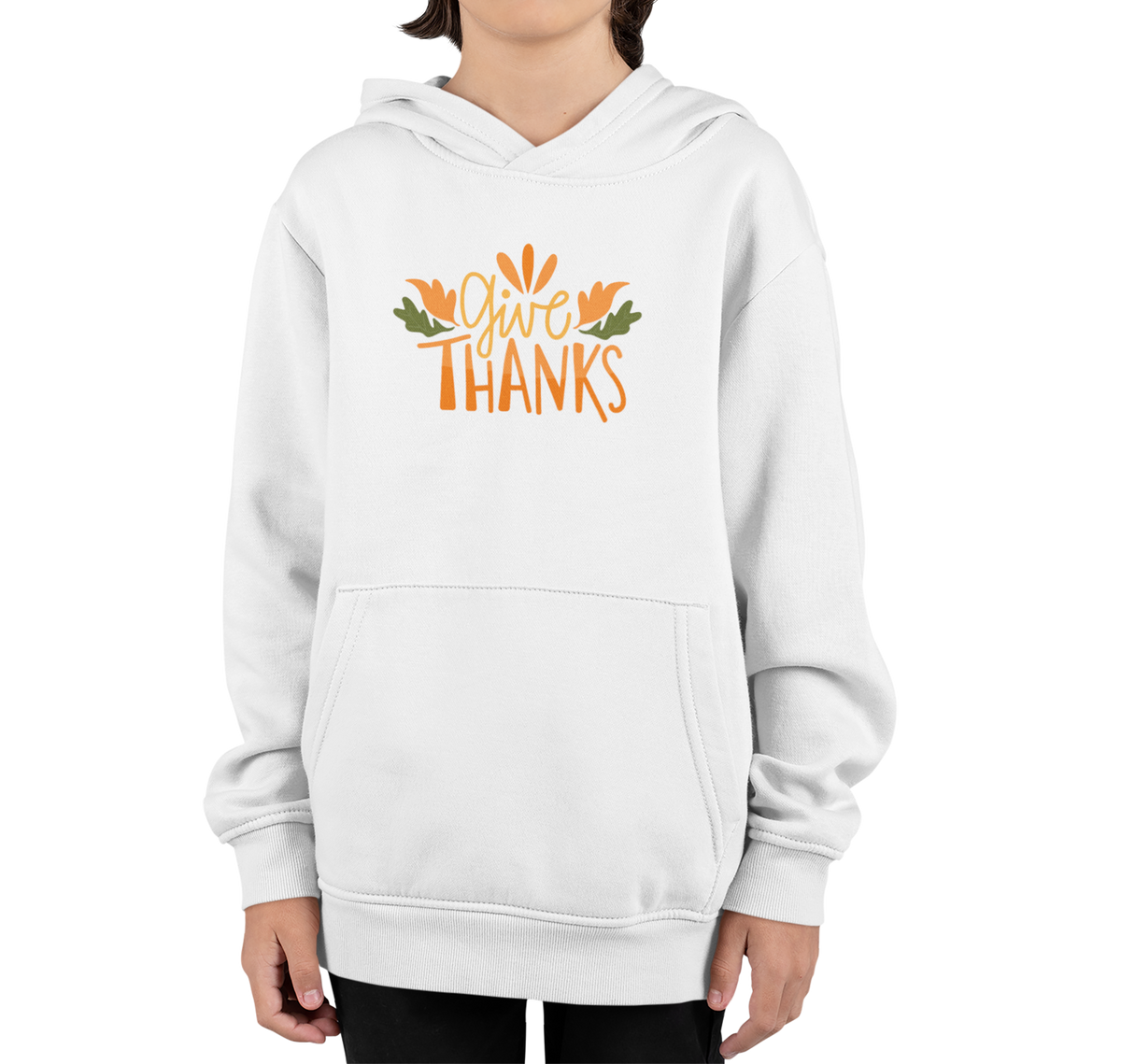 Festive Fall Tees for Kids || Happy Thanksgiving  Day Printed Design Hoodie For Kids