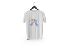 Lord Krishna Printed Patch Designed T-shirt | Janmashtami Special Printed T-shirt | Religious Printed Design T-shirt