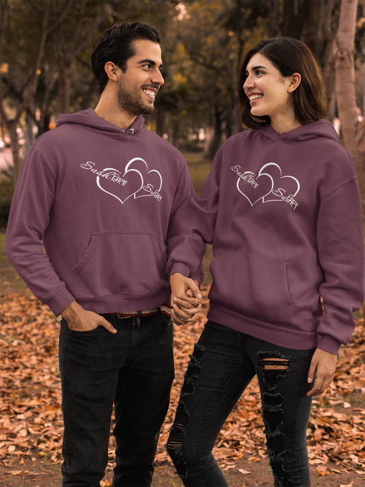 Twinning in Comfort Couple Hoodie Sets Printed and customized Designs ||Together in Style Couple Hoodies Collection