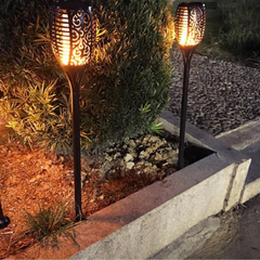 33 Led Outdoor Waterproof Solar Powered Small Torch Flame Lights