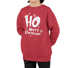 Ho Ho Holiday Knit Printed Christmas design  Sweater  || Women Girls Cute Chicmas Sweaters