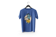 Lord Krishna Printed Patch Designed T-shirt | Janmashtami Special Printed T-shirt | Religious Printed Design T-shirt