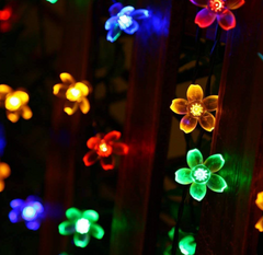 Flower String Lights Waterproof 23ft 50 LED Fairy Light Decorations