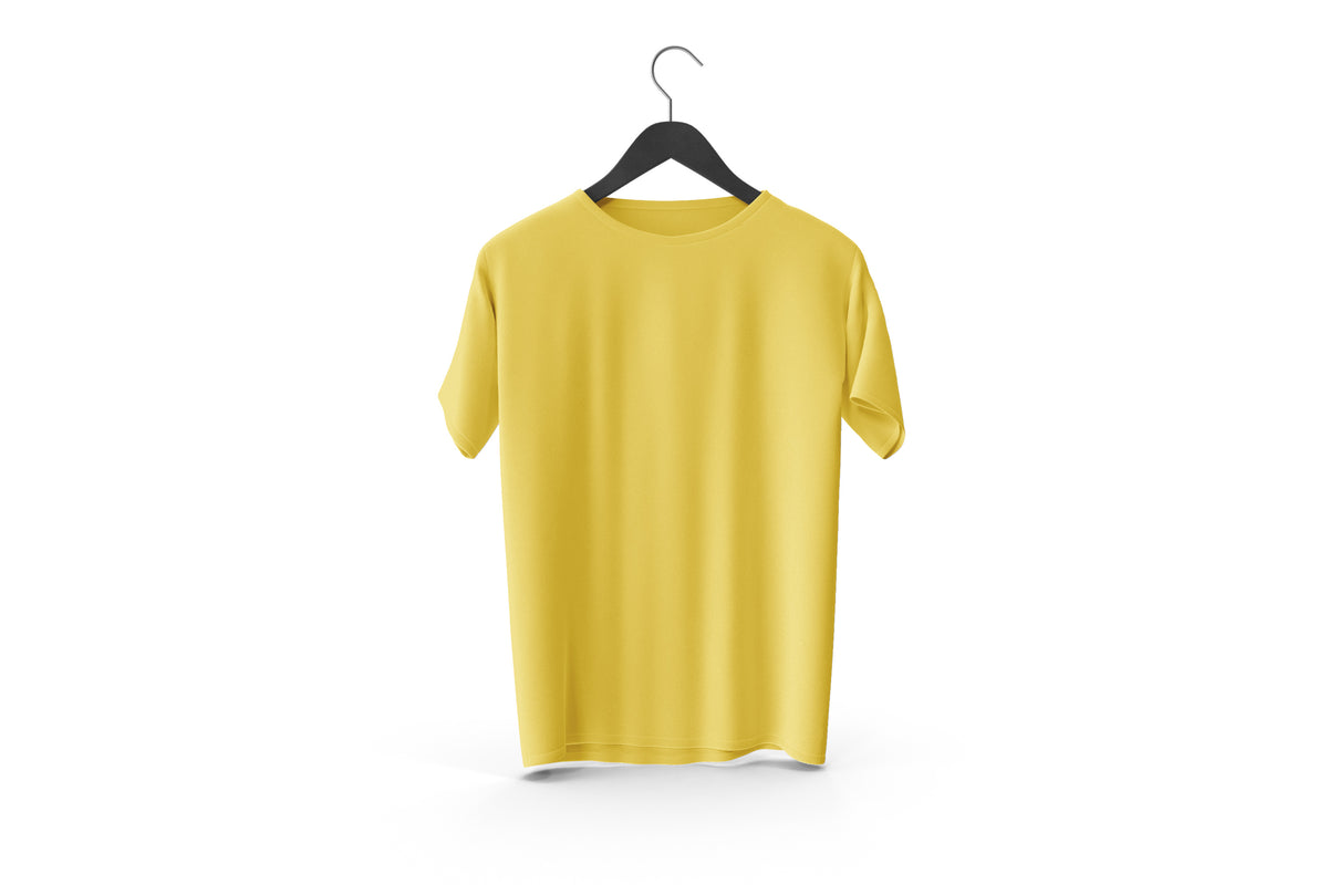 Summer Comfort Tees Yellow color  Plain T-Shirts |Casual Comfort, Cool Cotton Vibes, T-Shirts collection