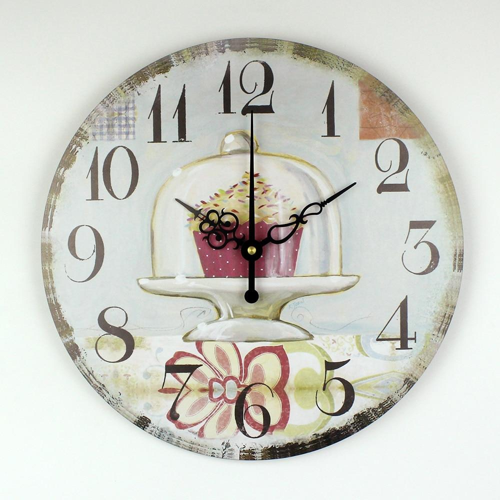 Modern Home Decoration Cup Cake Wall Clock