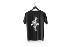 Lord Krishna Printed Patch Designed T-shirt | Janmashtami Special Printed T-shirt | Religious Printed Design T-shirt