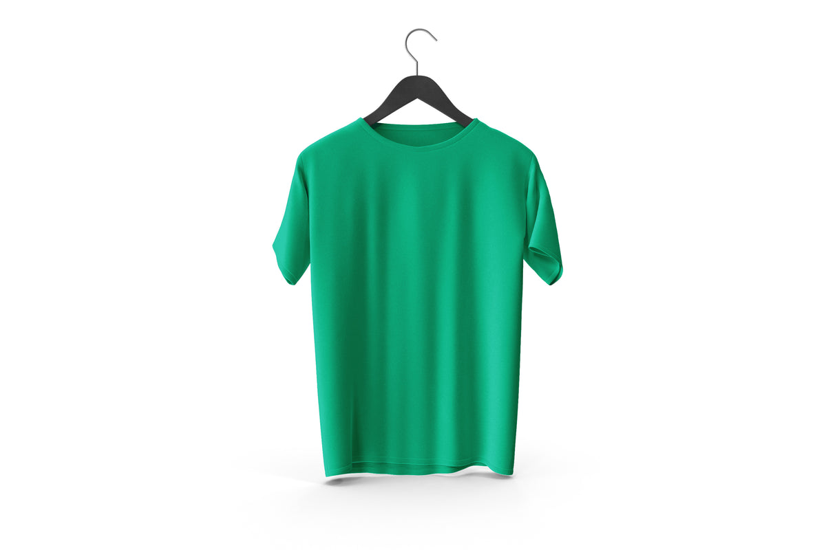 Summer Comfort  SpringGreen Color Plain T-Shirts |Casual Comfort, Cool Cotton Vibes, T-Shirts collection